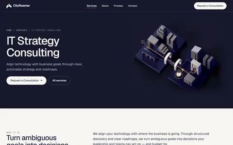 IT strategy consulting page