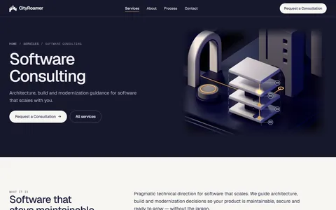 Software consulting page