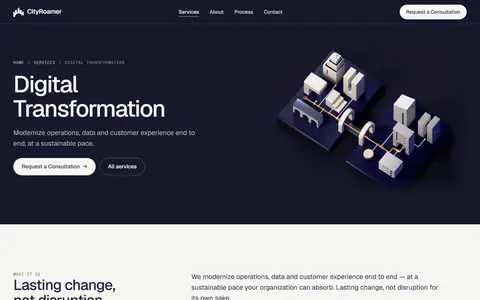 Digital transformation page